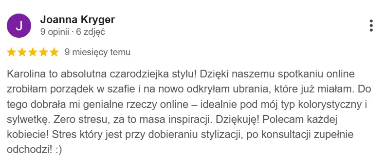 opinia joanna krygier